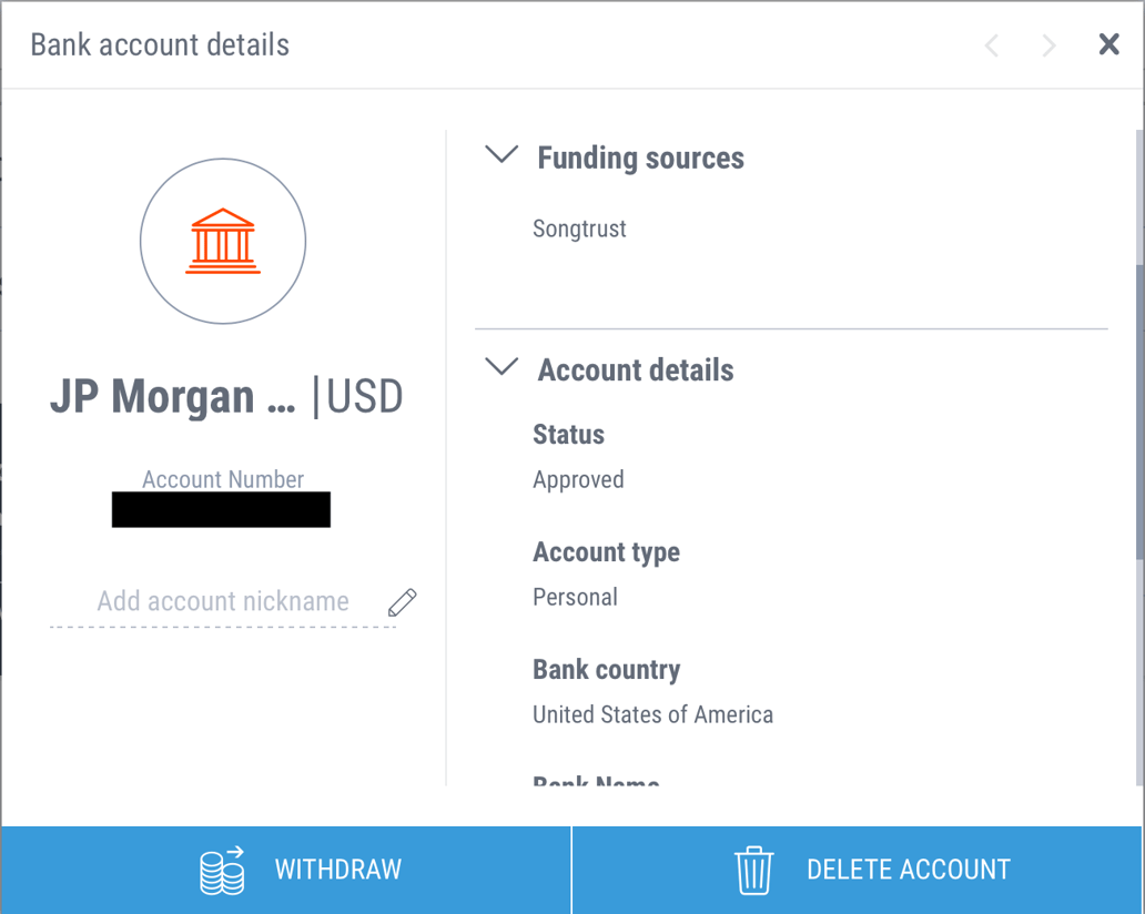 How Can I Make a Withdrawal to My Bank Account?